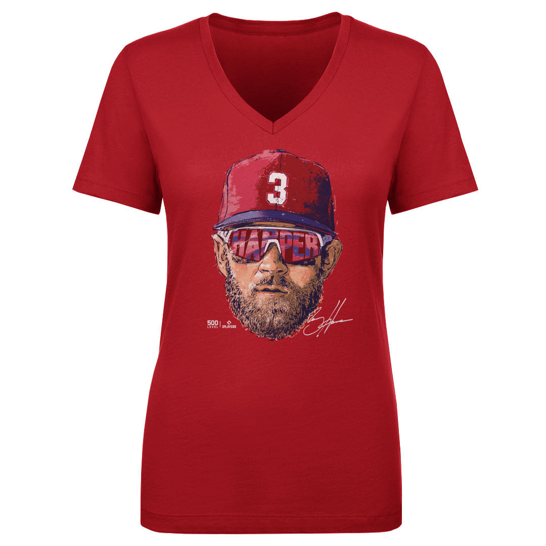 Bryce Harper Women&#39;s V-Neck T-Shirt | 500 LEVEL