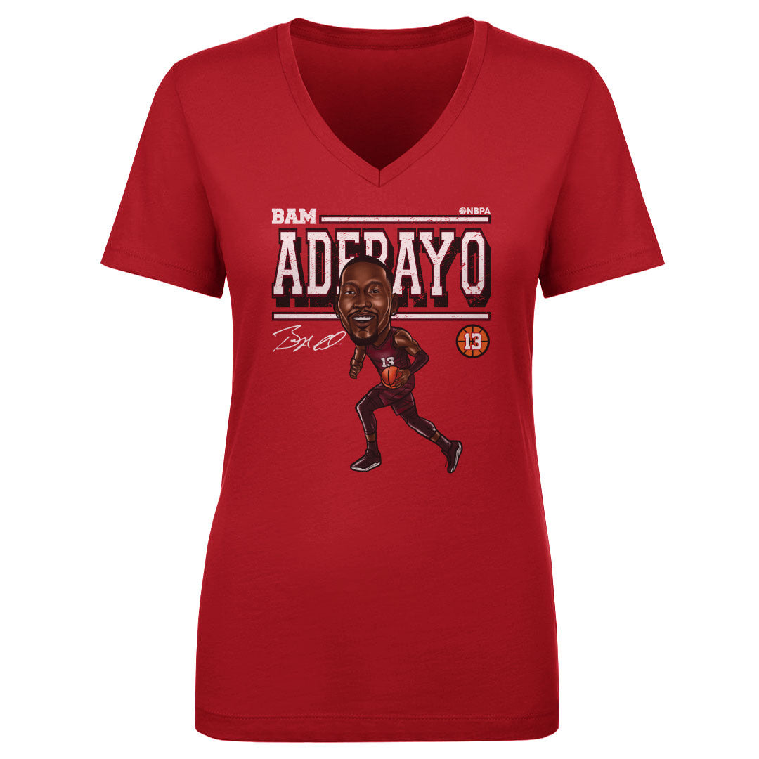 Bam Adebayo Women&#39;s V-Neck T-Shirt | 500 LEVEL