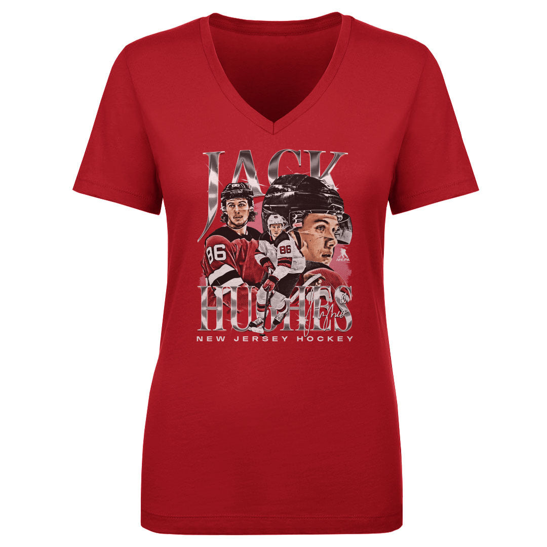 Jack Hughes Women&#39;s V-Neck T-Shirt | 500 LEVEL