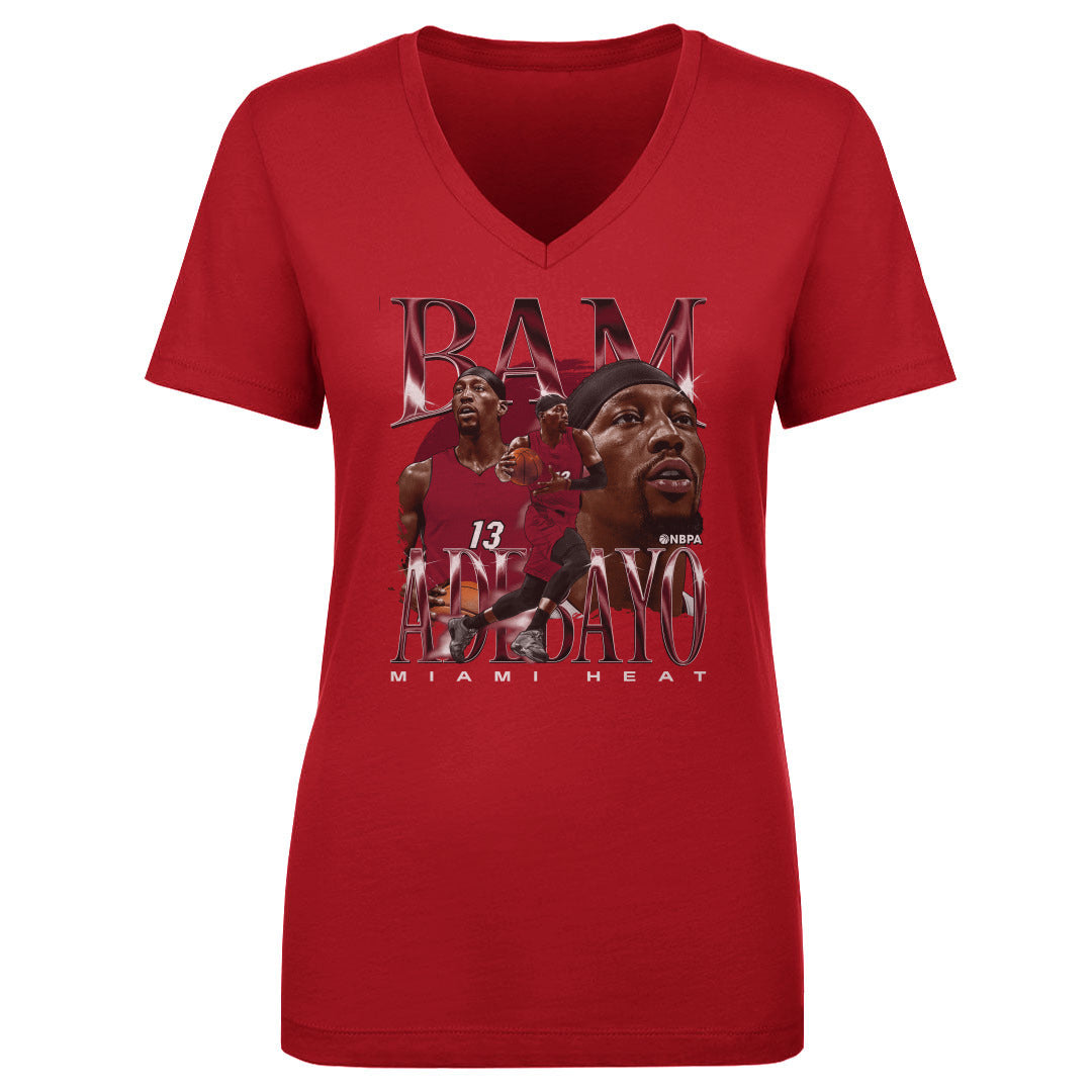 Bam Adebayo Women&#39;s V-Neck T-Shirt | 500 LEVEL