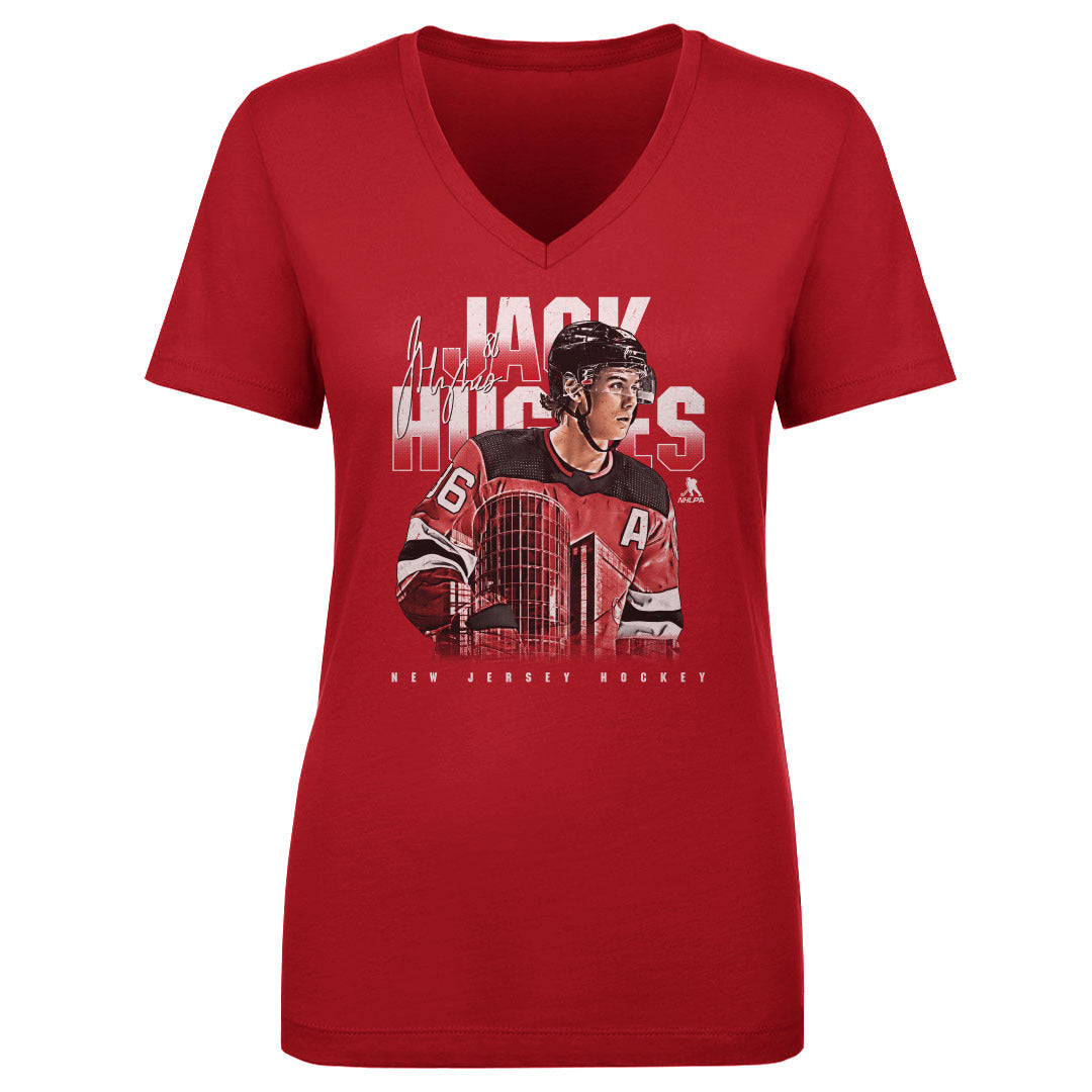 Jack Hughes Women&#39;s V-Neck T-Shirt | 500 LEVEL