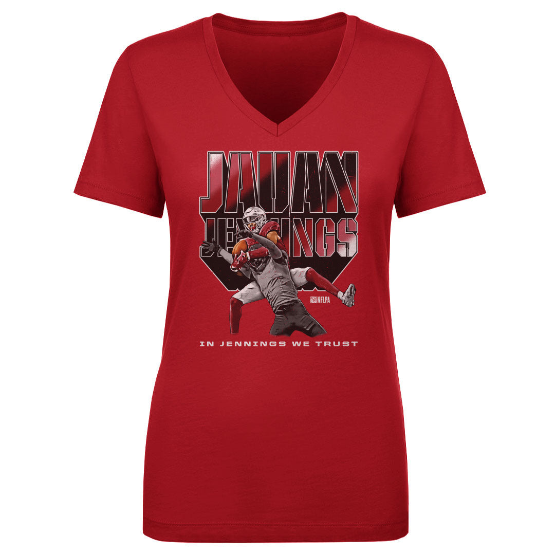 Jauan Jennings Women&#39;s V-Neck T-Shirt | 500 LEVEL