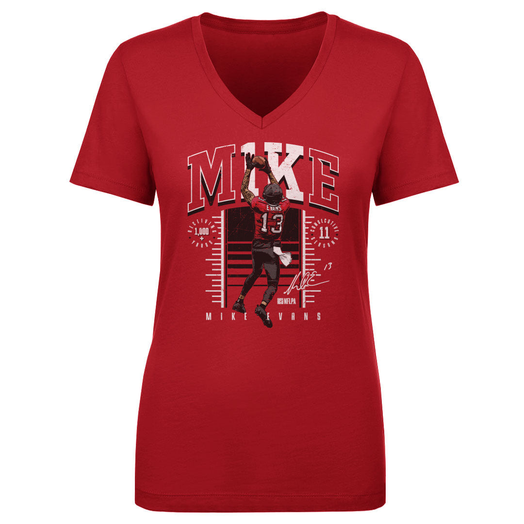 Mike Evans Women&#39;s V-Neck T-Shirt | 500 LEVEL