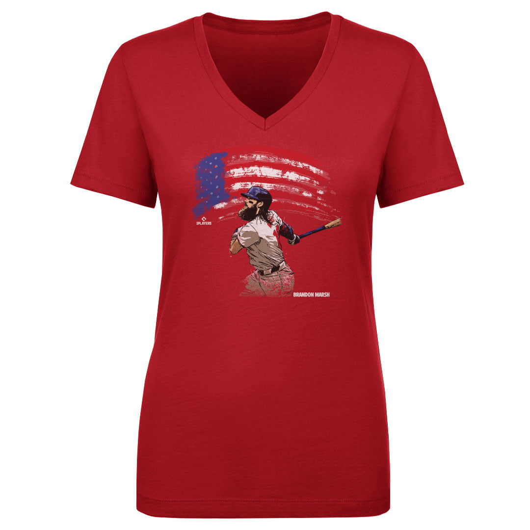 Brandon Marsh Women&#39;s V-Neck T-Shirt | 500 LEVEL