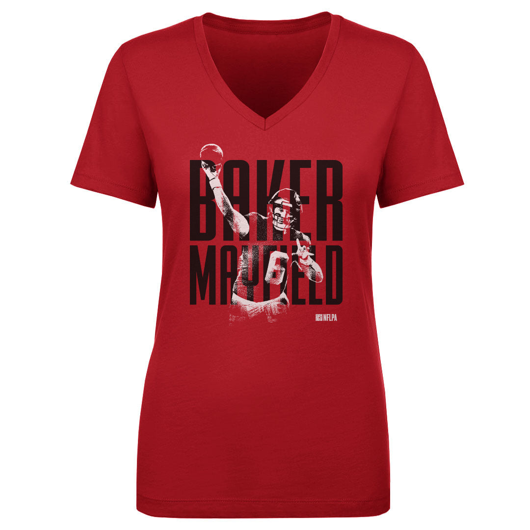 Baker Mayfield Women&#39;s V-Neck T-Shirt | 500 LEVEL