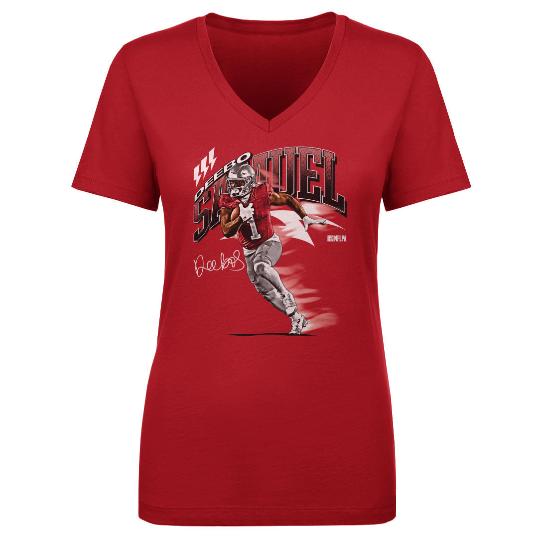 Deebo Samuel Women&#39;s V-Neck T-Shirt | 500 LEVEL