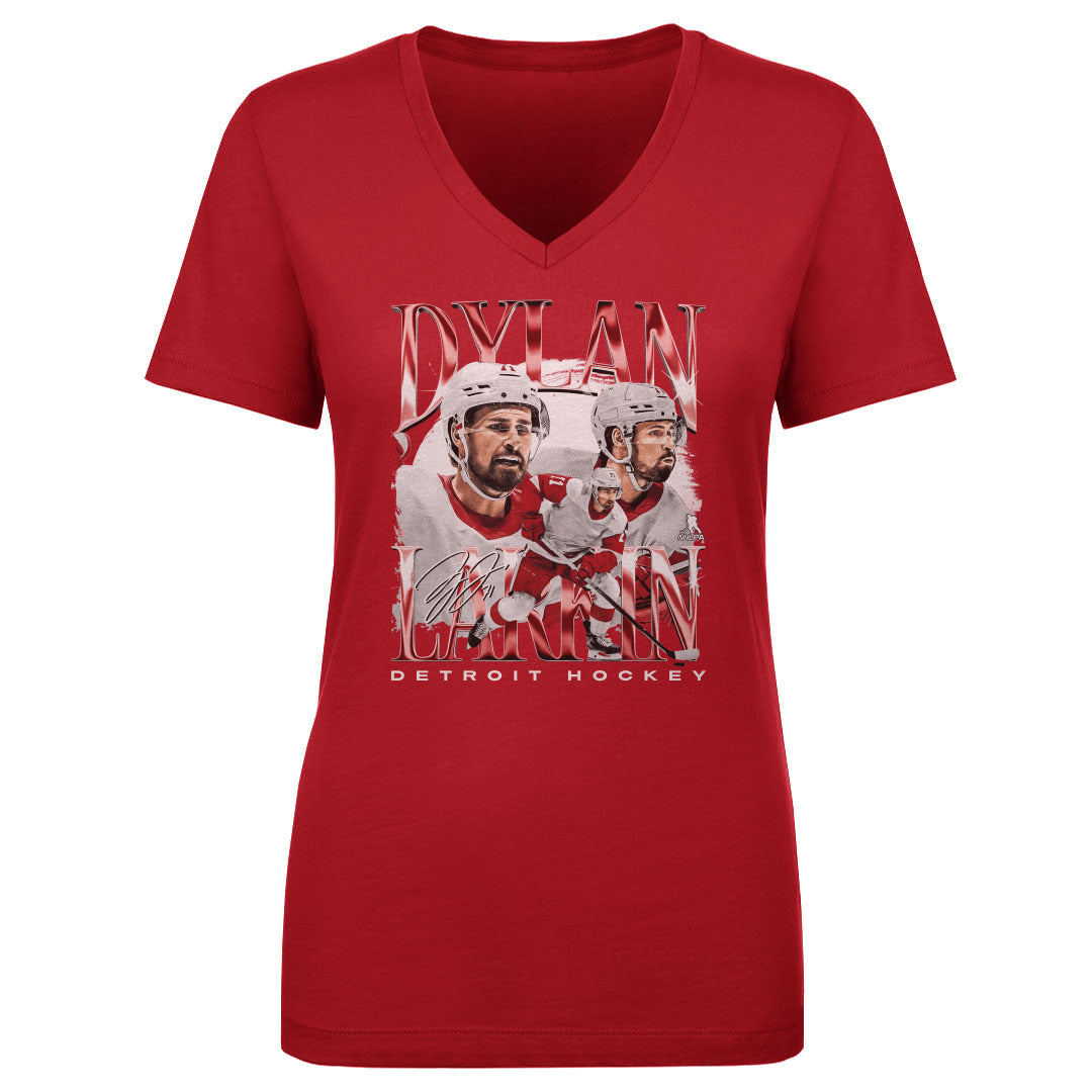 Dylan Larkin Women&#39;s V-Neck T-Shirt | 500 LEVEL