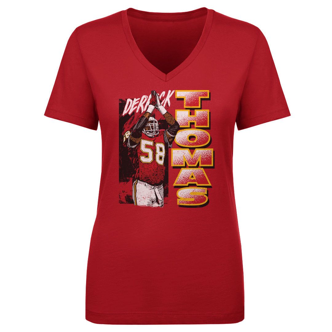 Derrick Thomas Women&#39;s V-Neck T-Shirt | 500 LEVEL