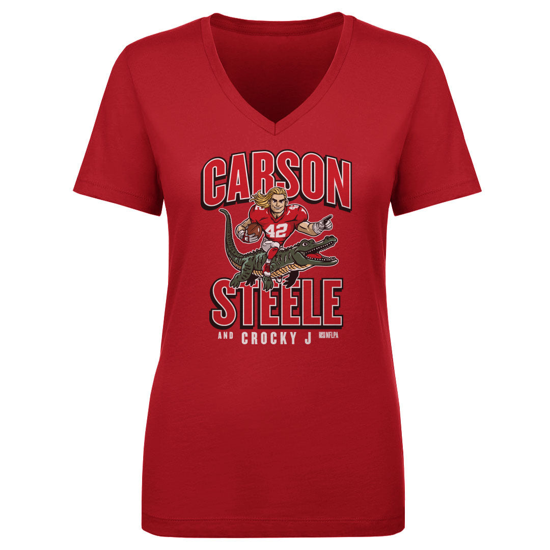 Carson Steele Women&#39;s V-Neck T-Shirt | 500 LEVEL