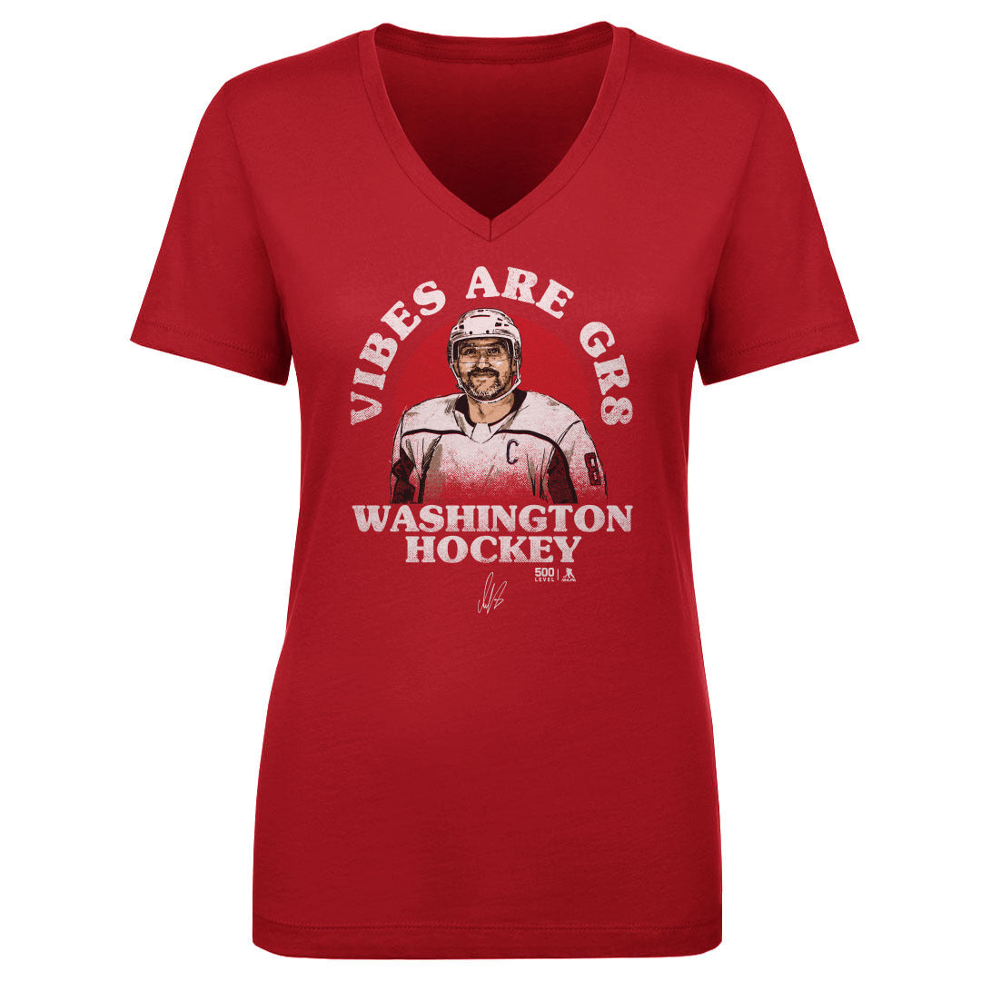 Alex Ovechkin Women&#39;s V-Neck T-Shirt | 500 LEVEL