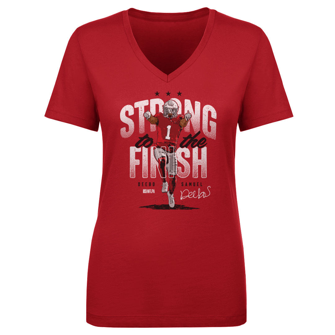 Deebo Samuel Women&#39;s V-Neck T-Shirt | 500 LEVEL