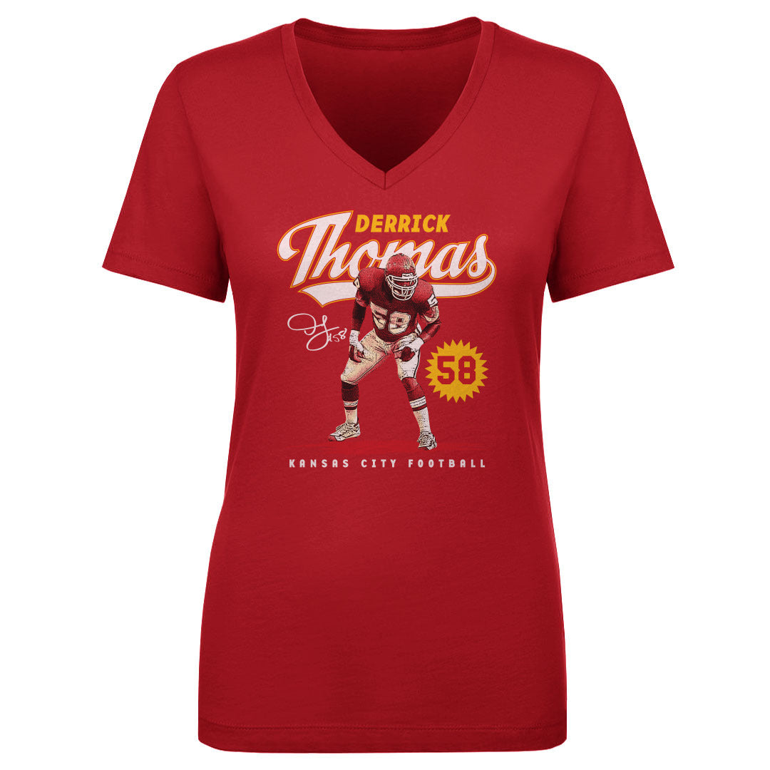 Derrick Thomas Women&#39;s V-Neck T-Shirt | 500 LEVEL