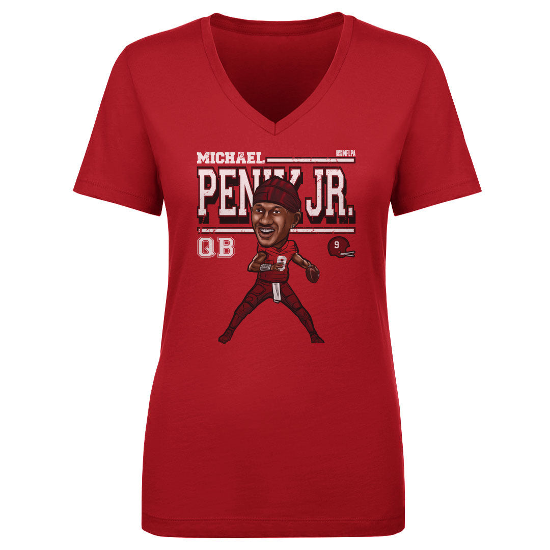 Michael Penix Jr. Women&#39;s V-Neck T-Shirt | 500 LEVEL