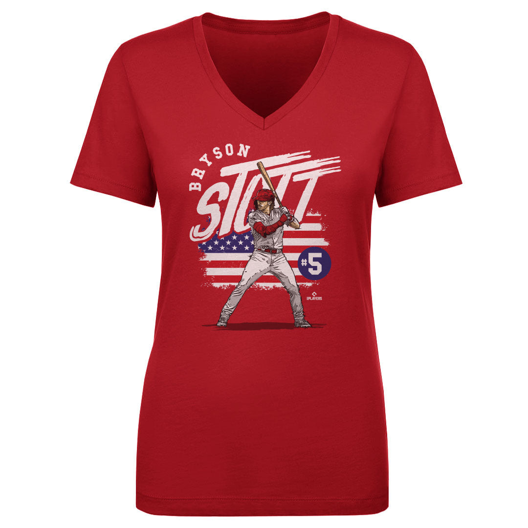 Bryson Stott Women&#39;s V-Neck T-Shirt | 500 LEVEL