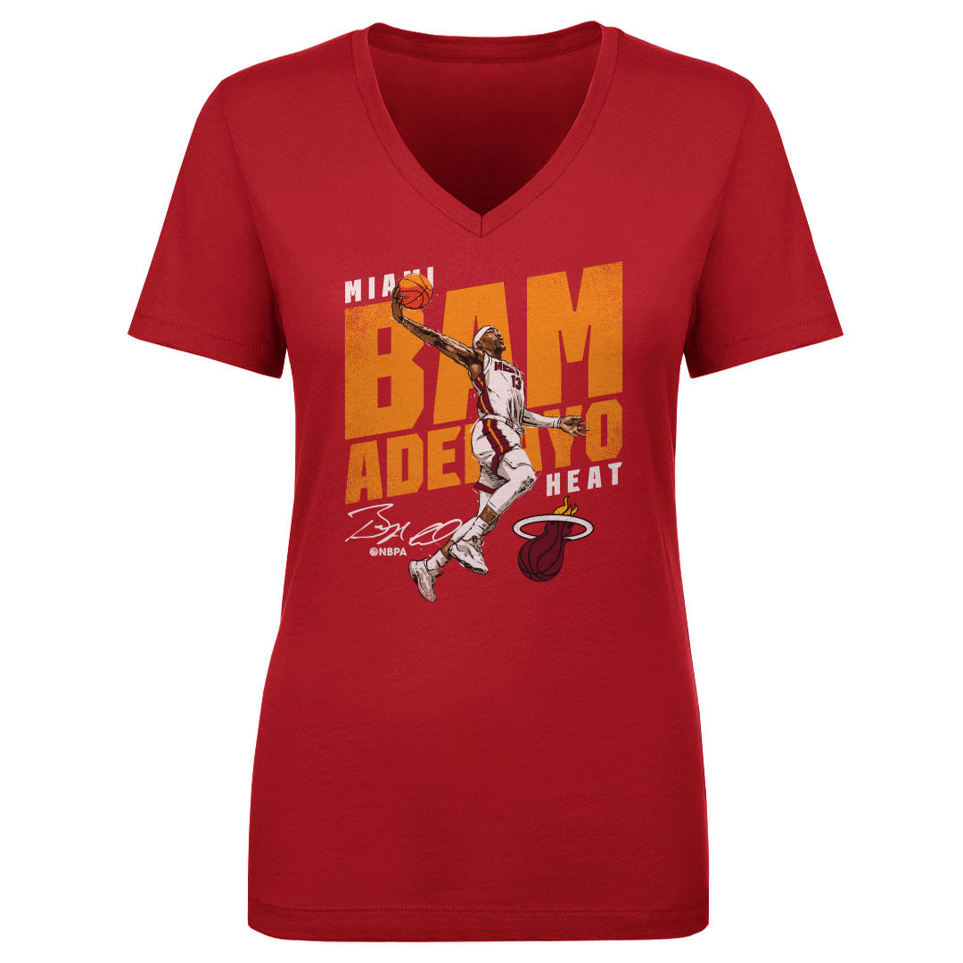 Bam Adebayo Women&#39;s V-Neck T-Shirt | 500 LEVEL