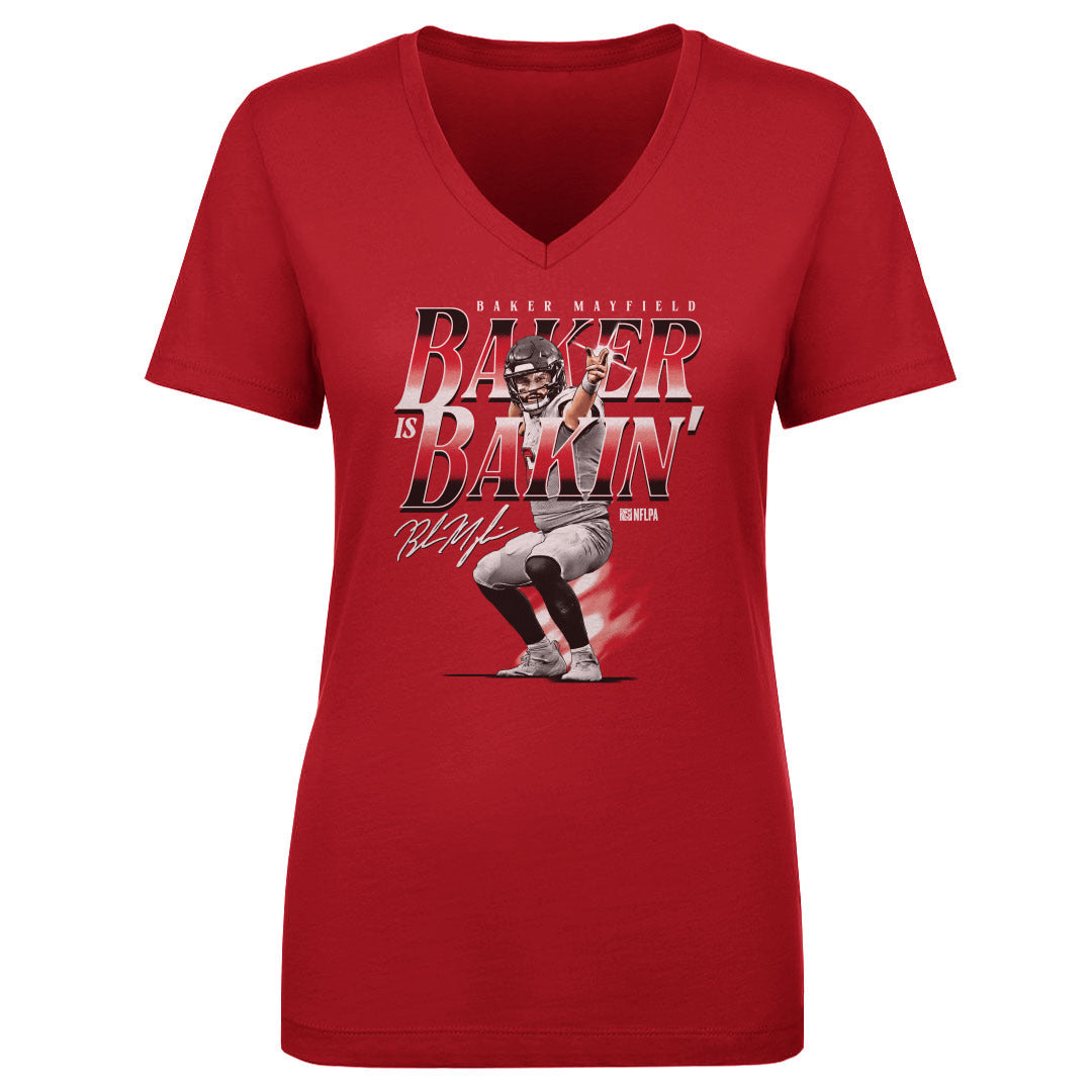 Baker Mayfield Women&#39;s V-Neck T-Shirt | 500 LEVEL