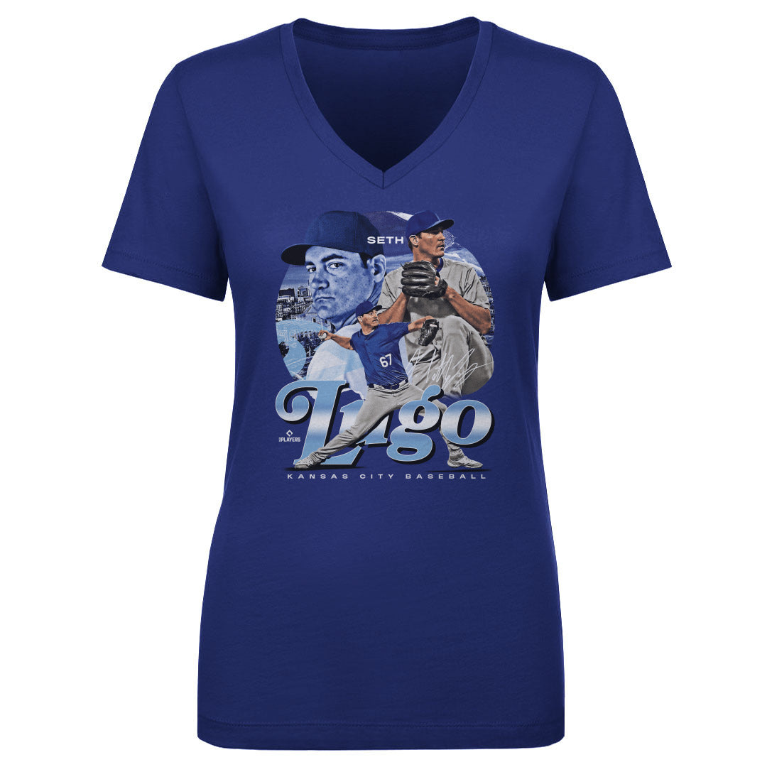 Seth Lugo Women&#39;s V-Neck T-Shirt | 500 LEVEL