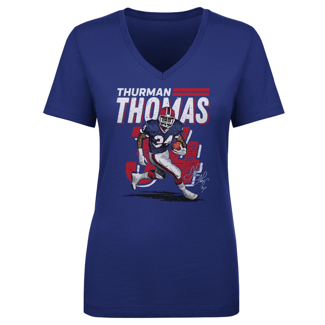 Thurman Thomas Women&#39;s V-Neck T-Shirt | 500 LEVEL