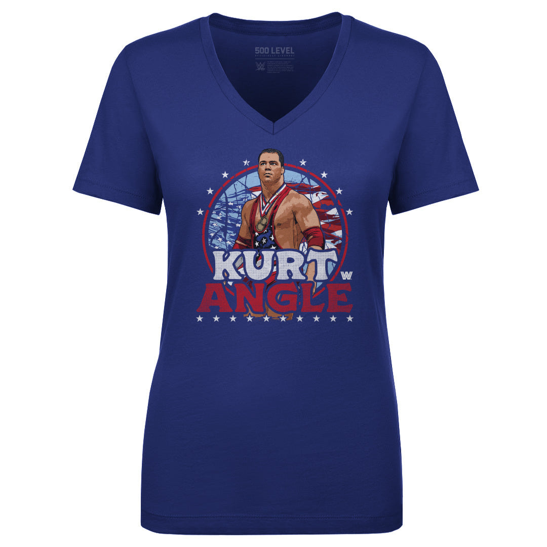 Kurt Angle Women&#39;s V-Neck T-Shirt | 500 LEVEL