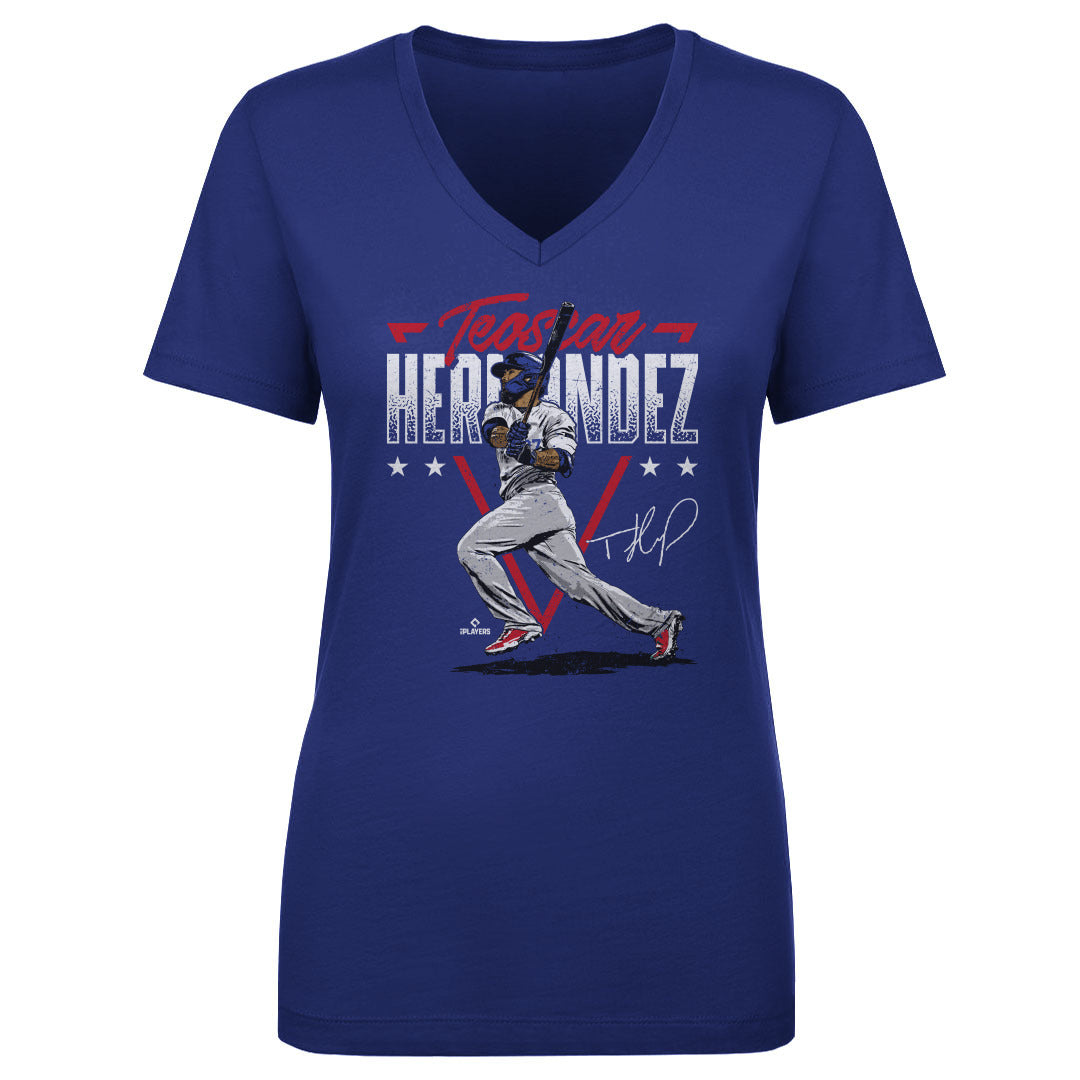 Teoscar Hernandez Women&#39;s V-Neck T-Shirt | 500 LEVEL