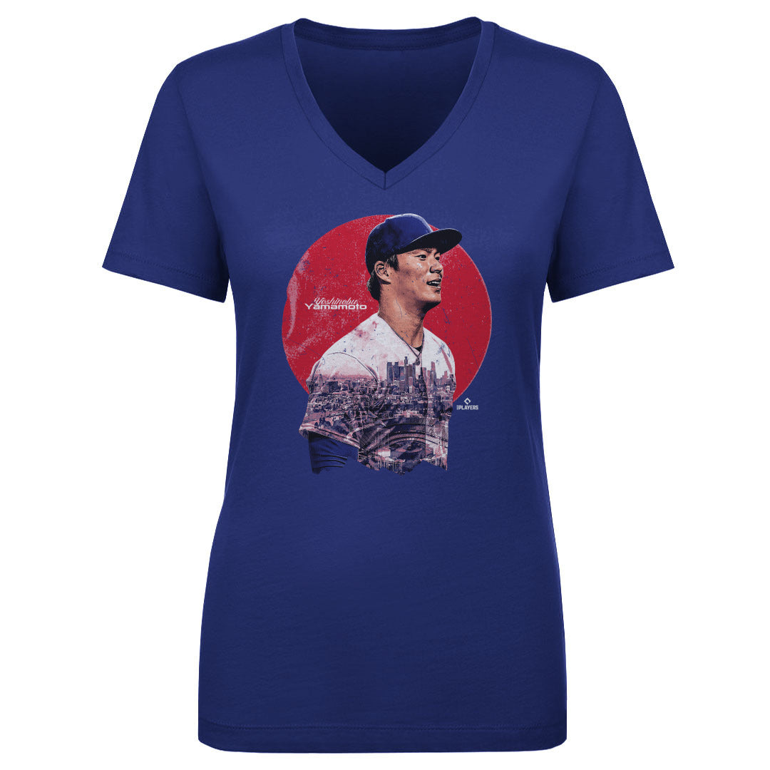 Yoshinobu Yamamoto Women&#39;s V-Neck T-Shirt | 500 LEVEL