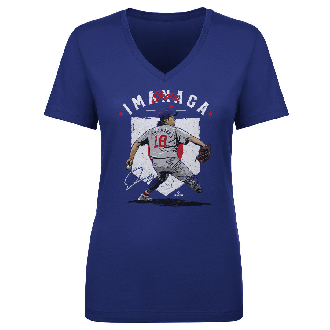 Shota Imanaga Women&#39;s V-Neck T-Shirt | 500 LEVEL