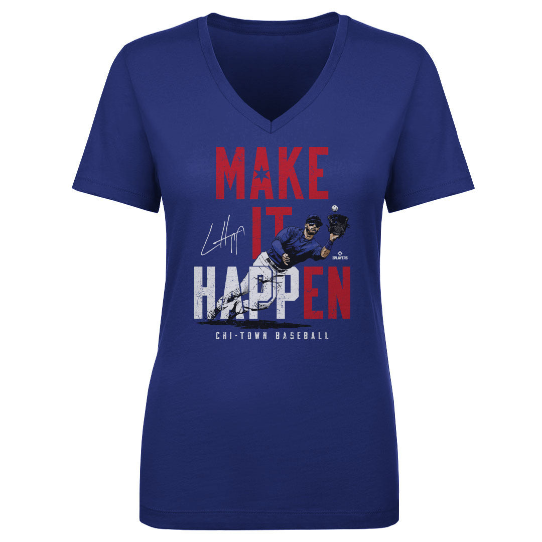 Ian Happ Women&#39;s V-Neck T-Shirt | 500 LEVEL