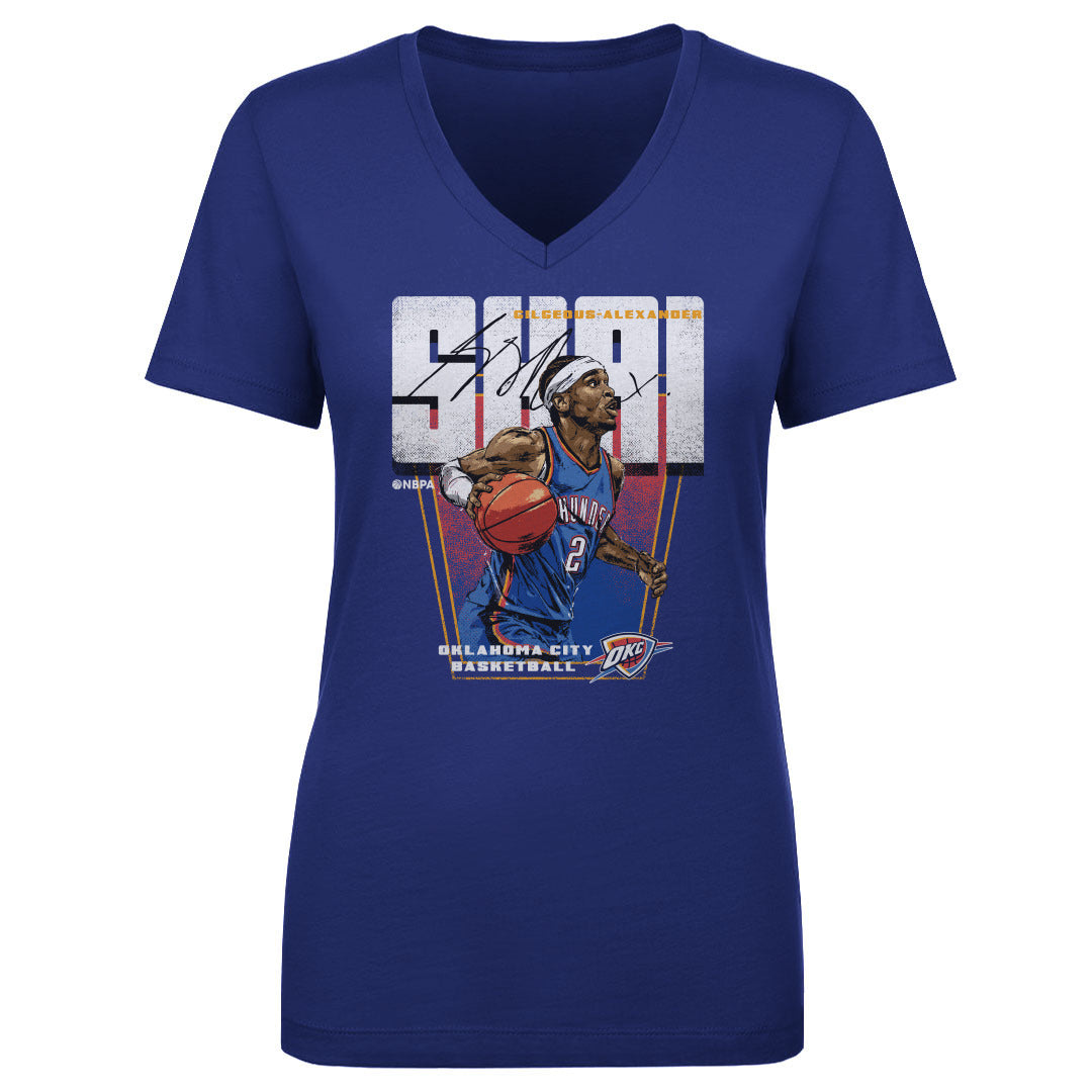 Shai Gilgeous-Alexander Women&#39;s V-Neck T-Shirt | 500 LEVEL