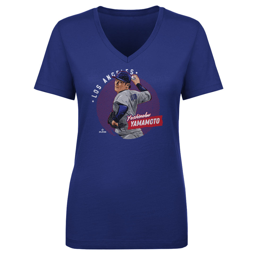 Yoshinobu Yamamoto Women&#39;s V-Neck T-Shirt | 500 LEVEL