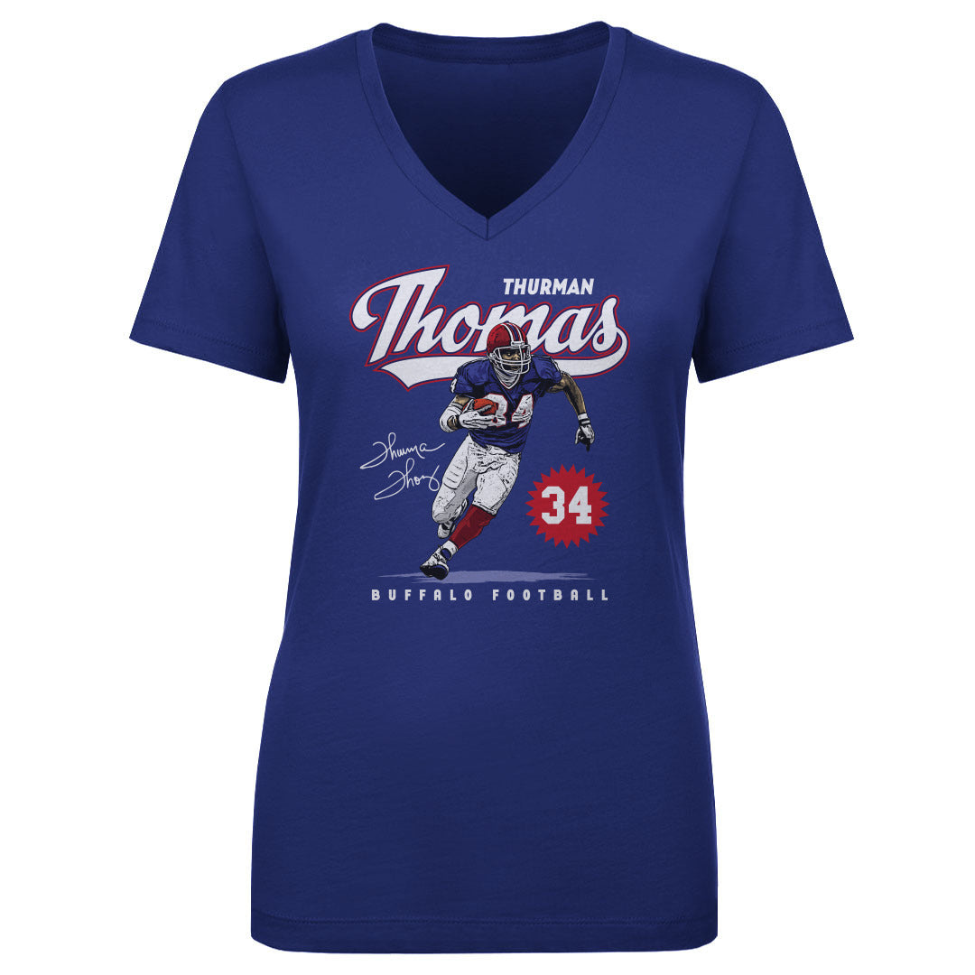 Thurman Thomas Women&#39;s V-Neck T-Shirt | 500 LEVEL