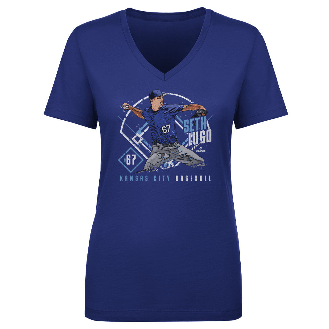 Seth Lugo Women&#39;s V-Neck T-Shirt | 500 LEVEL