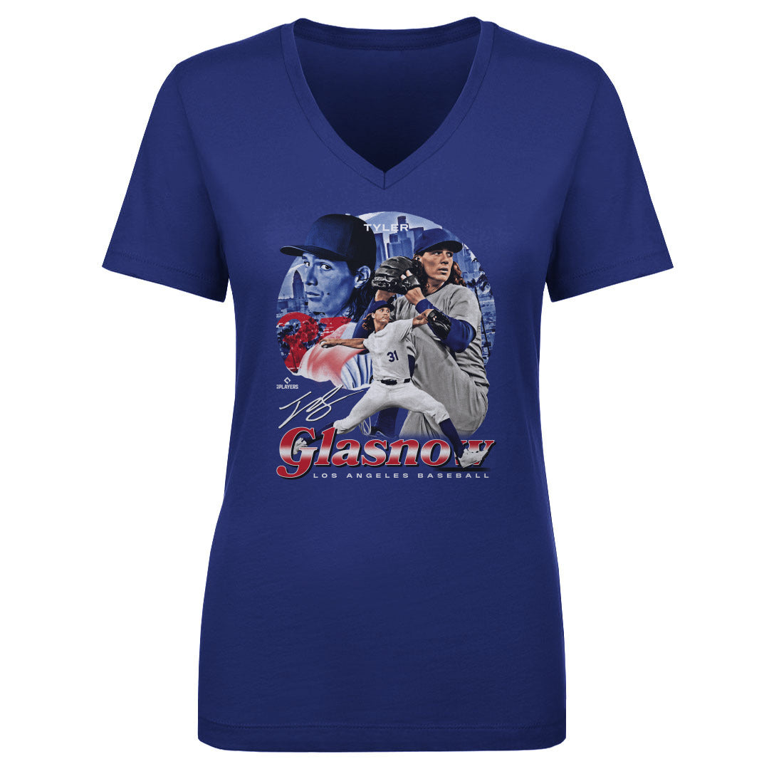 Tyler Glasnow Women&#39;s V-Neck T-Shirt | 500 LEVEL