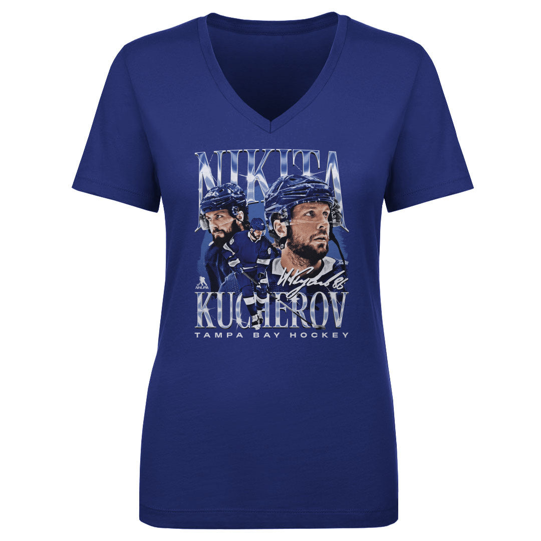 Nikita Kucherov Women&#39;s V-Neck T-Shirt | 500 LEVEL