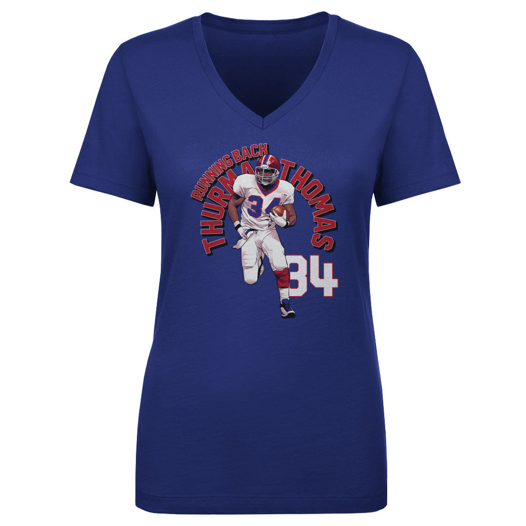 Thurman Thomas Women&#39;s V-Neck T-Shirt | 500 LEVEL