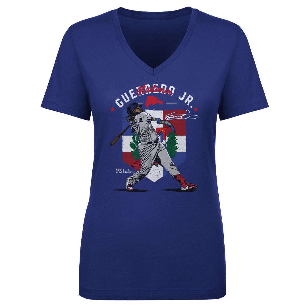 Vladimir Guerrero Jr. Women&#39;s V-Neck T-Shirt | 500 LEVEL