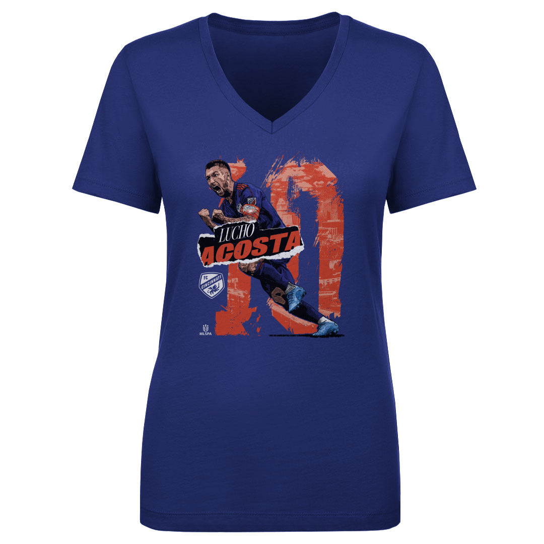 Luciano Acosta Women&#39;s V-Neck T-Shirt | 500 LEVEL