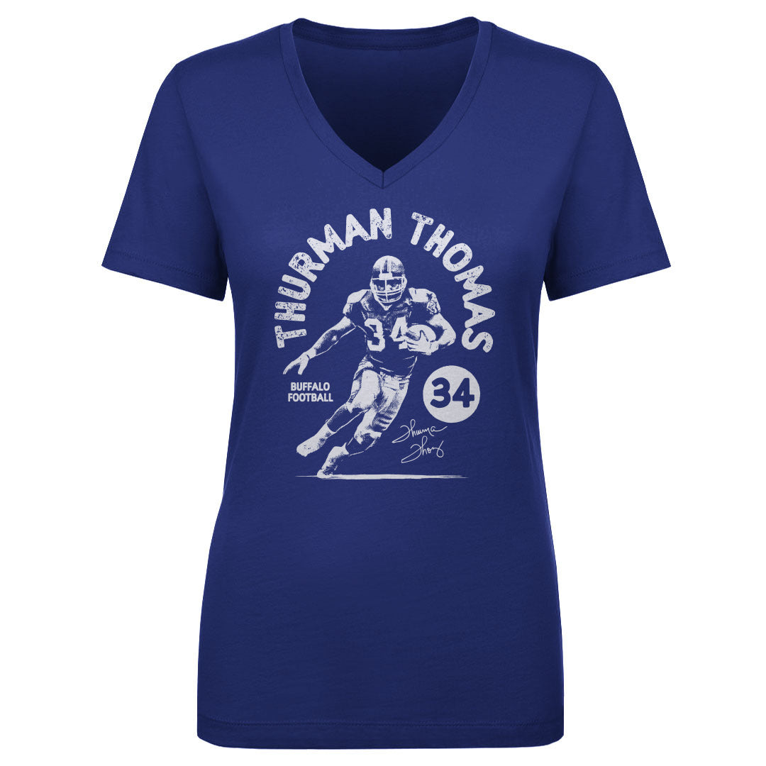 Thurman Thomas Women&#39;s V-Neck T-Shirt | 500 LEVEL