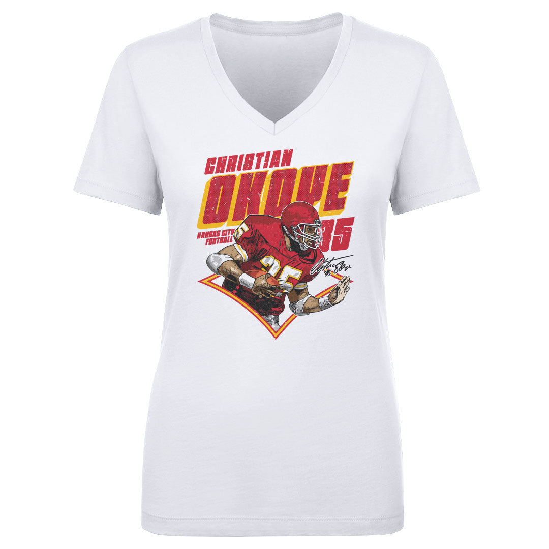 Christian Okoye Women&#39;s V-Neck T-Shirt | 500 LEVEL