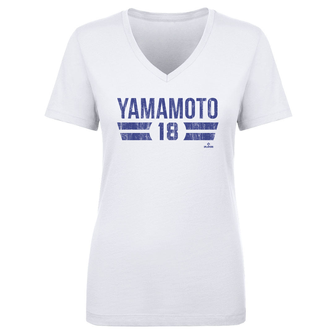 Yoshinobu Yamamoto Women&#39;s V-Neck T-Shirt | 500 LEVEL