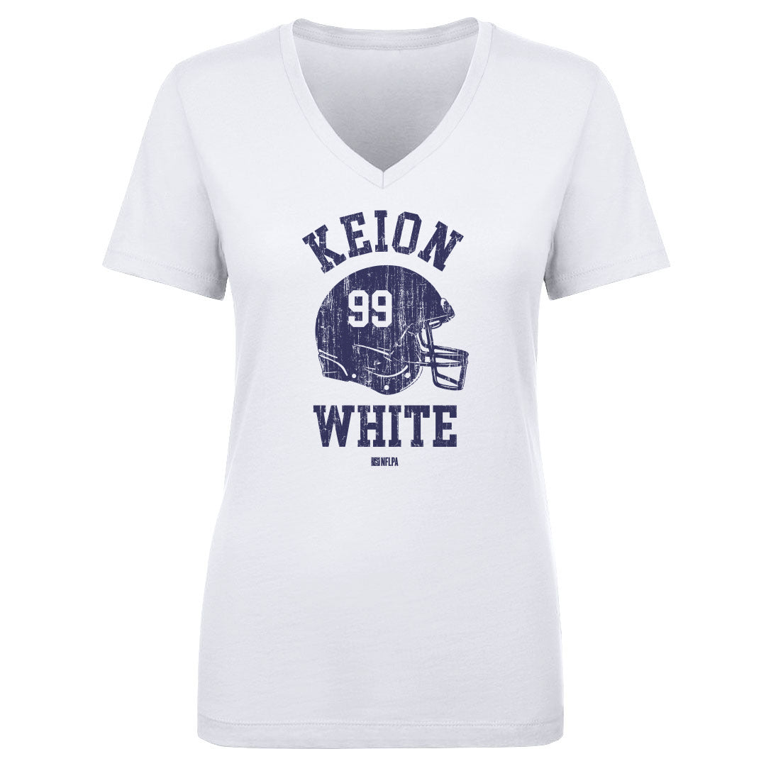 Keion White Women&#39;s V-Neck T-Shirt | 500 LEVEL