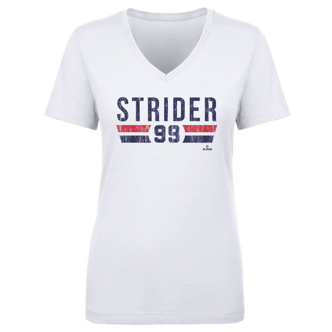 Spencer Strider Women&#39;s V-Neck T-Shirt | 500 LEVEL