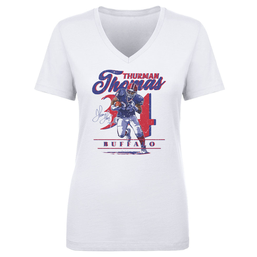 Thurman Thomas Women&#39;s V-Neck T-Shirt | 500 LEVEL