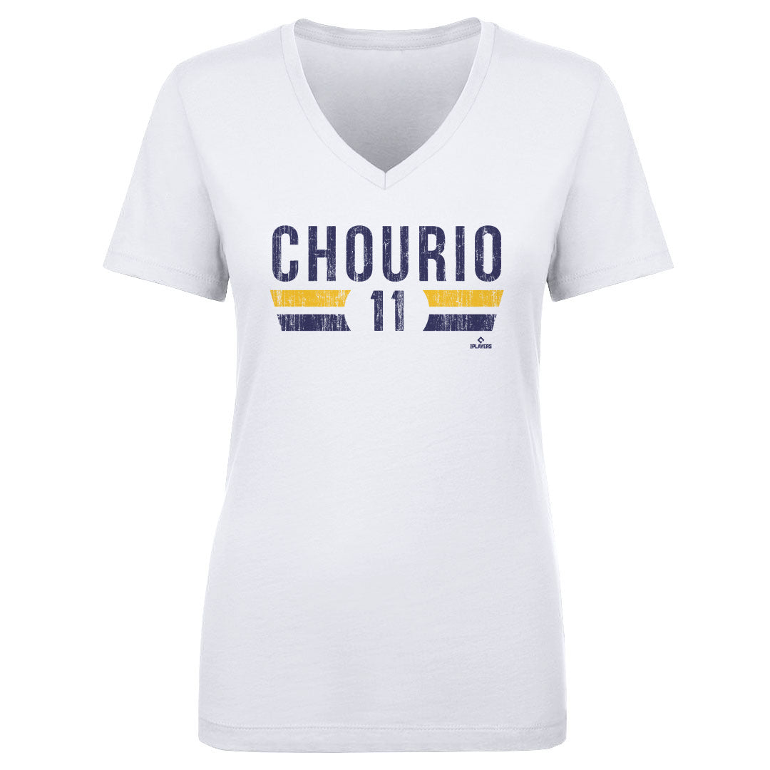 Jackson Chourio Women&#39;s V-Neck T-Shirt | 500 LEVEL