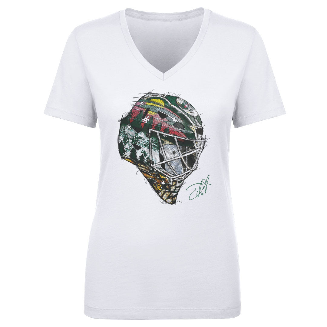 Devan Dubnyk Women&#39;s V-Neck T-Shirt | 500 LEVEL