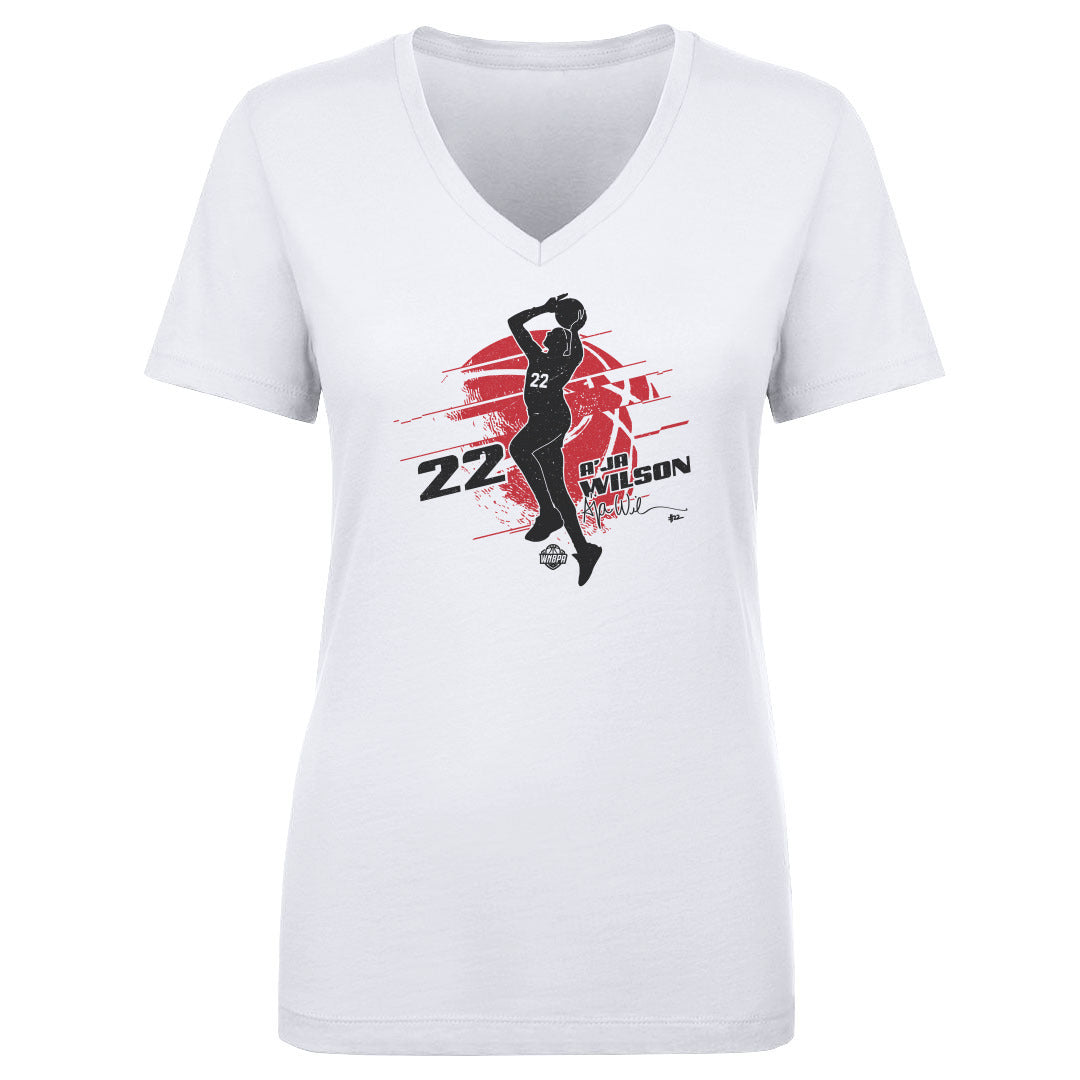 A&#39;ja Wilson Women&#39;s V-Neck T-Shirt | 500 LEVEL