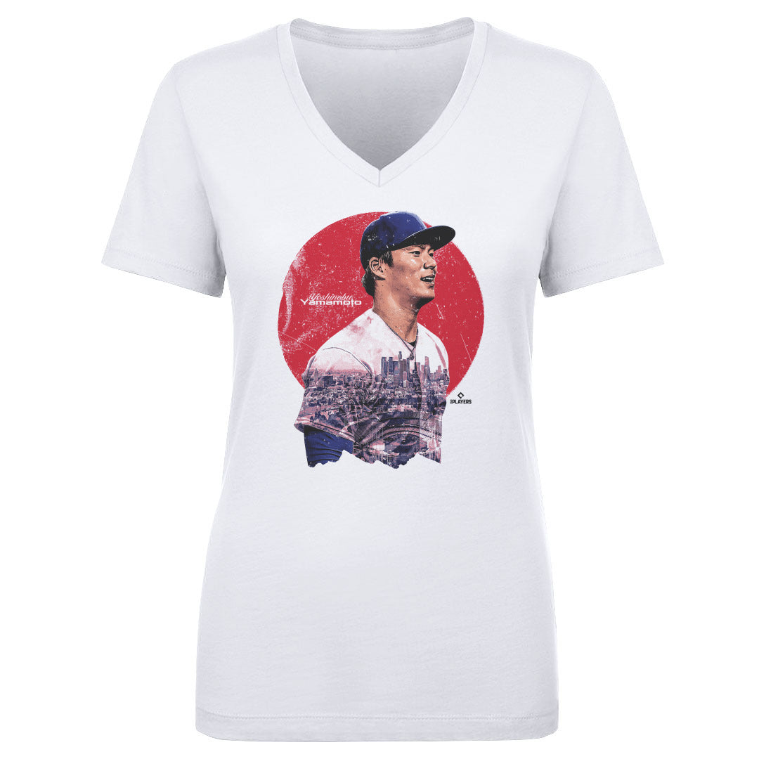 Yoshinobu Yamamoto Women&#39;s V-Neck T-Shirt | 500 LEVEL