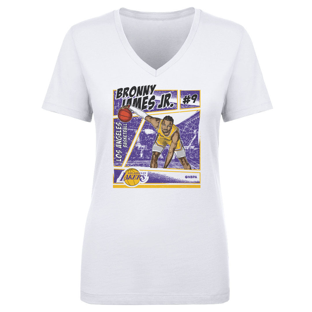 Bronny James Jr. Women&#39;s V-Neck T-Shirt | 500 LEVEL