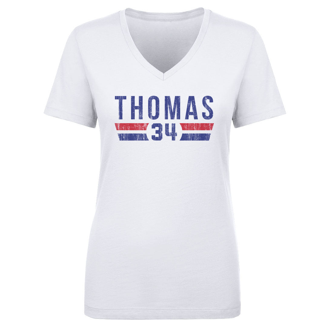 Thurman Thomas Women&#39;s V-Neck T-Shirt | 500 LEVEL