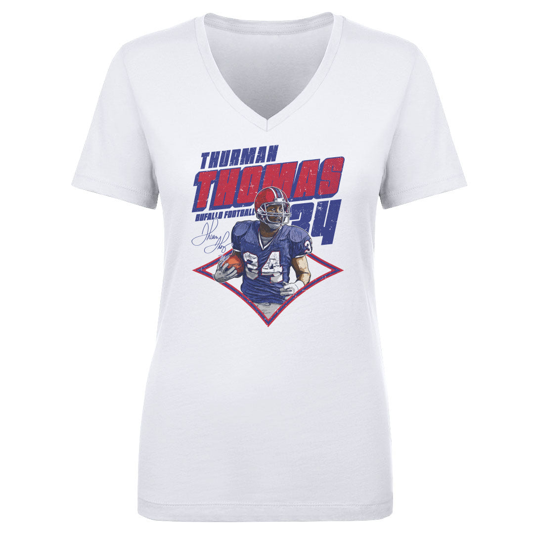 Thurman Thomas Women&#39;s V-Neck T-Shirt | 500 LEVEL