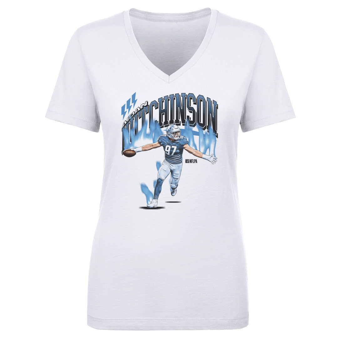 Aidan Hutchinson Women&#39;s V-Neck T-Shirt | 500 LEVEL